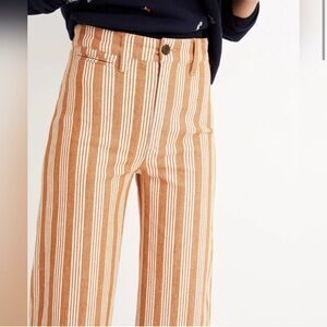 Madewell high waist Emmett stripe jean
